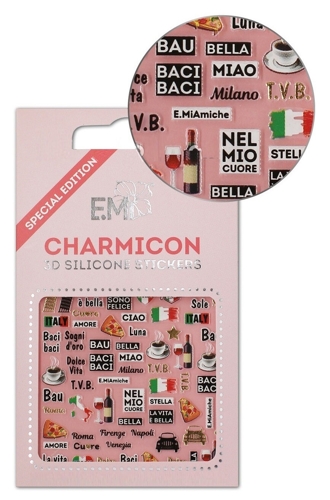 Декор для ногтей Италия 2 / Charmicon 3D Silicone Stickers
