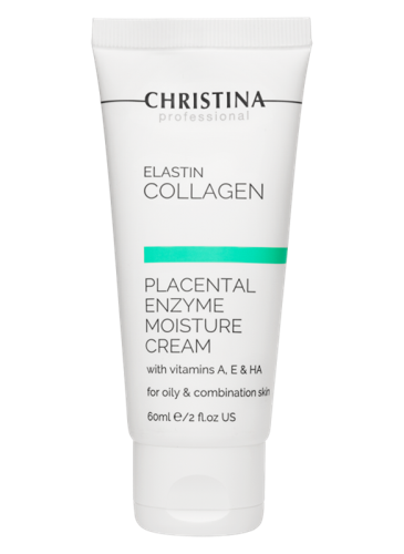 Крем увлажняющий с плацентой, энзимами, коллагеном и эластином для жирной кожи / Elastin Collagen 6