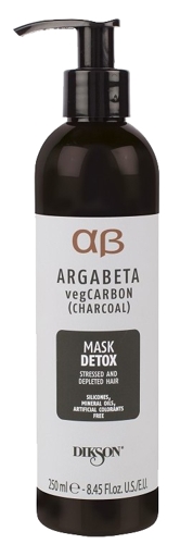 Маска с растительным углем, маслами лаванды и иланг-иланга для волос подверженных стрессу / ARGABET