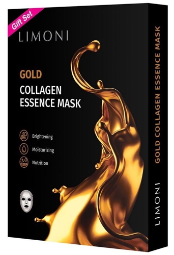 Маска тканевая восстанавливающая с коллоидным золотом и коллагеном для лица / Gold Collagen Essence