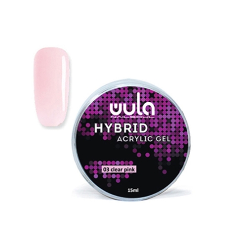 03 гель акриловый / Hybrid acrylic gel, clear pink 15 мл