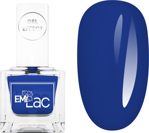 041 лак ультрастойкий для ногтей, Настоящий синий / E.MiLac Gel Effect 9 мл