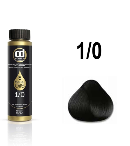 1.0 масло для окрашивания волос, черный / Olio Colorante 50 мл