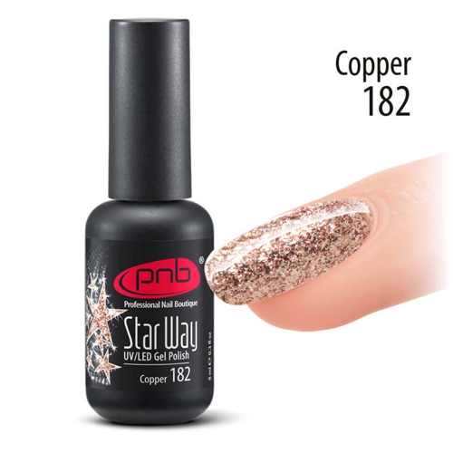 182 гель-лак для ногтей / Gel nail polish PNB 8 мл