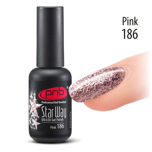186 гель-лак для ногтей / Gel nail polish PNB 8 мл