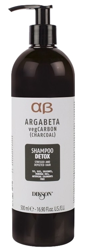 Шампунь с растительным углем, маслами лаванды и иланг-иланга для волос подверженных стрессу / ARGAB