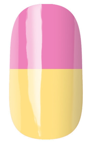 2947 гель-лак термо, розовый - бледно-желтый / Thermo 7 мл