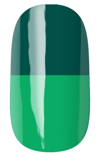 2952 гель-лак термо, сине-зеленый - салатовый / Thermo 7 мл