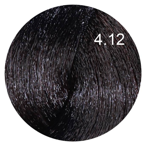 4.12 краска для волос, каштановый пепельный ирис / LIFE COLOR PLUS 100 мл