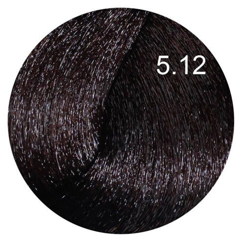 5.12 краска для волос, светло-каштановый пепельный ирис / LIFE COLOR PLUS 100 мл