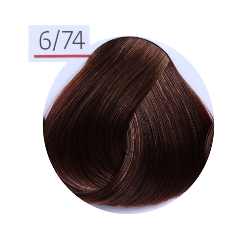 6/74 краска для волос, темно-русый коричнево-медный (корица) / ESSEX Princess 60 мл