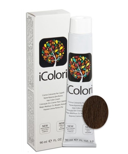 6.8 краска для волос, темно-русый шоколад / ICOLORI 100 мл