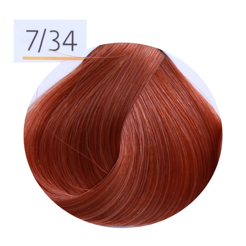 7/34 краска для волос, средне-русый золотисто-медный (коньяк) / ESSEX Princess 60 мл