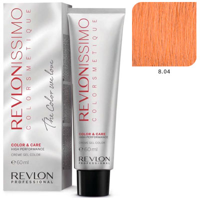 8.04 краска для волос, светлый блондин естественно медный / RP REVLONISSIMO COLORSMETIQUE 60 мл