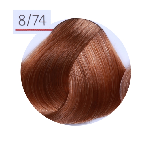 8/74 краска для волос, светло-русый коричнево-медный (карамель) / ESSEX Princess 60 мл