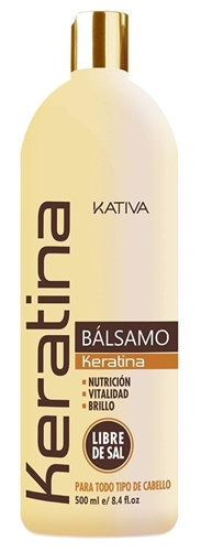Бальзам-кондиционер укрепляющий с кератином для всех типов волос / KERATINA 500 мл
