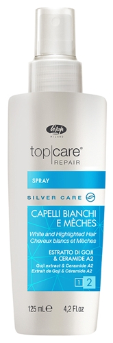 Бальзам-спрей для осветленных, мелированных и седых волос / Top Care Repair Silver Care Spray 125 м