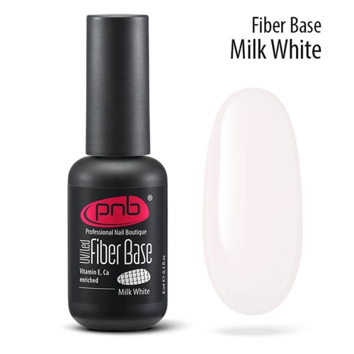 База файбер бело-молочная / Fiber Base PNB UV/LED, White Milk 17 мл