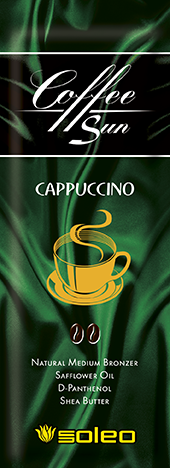 Бронзатор интенсивный натуральный с запахом кофе с молоком / Coffe Sun Cappuccino 15 мл