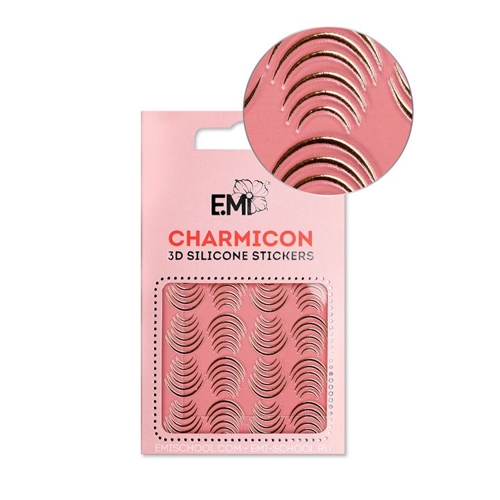 Декор для ногтей №115 Лунулы золото / Charmicon 3D Silicone Stickers