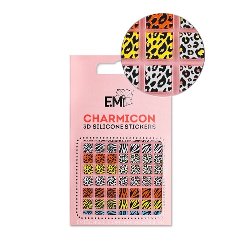 Декор для ногтей №130 Зебра / Charmicon 3D Silicone Stickers
