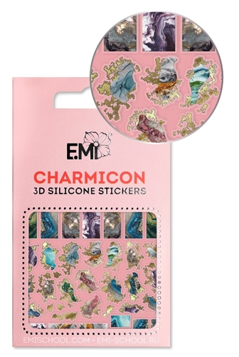Декор для ногтей №142 Мрамор / Charmicon 3D Silicone Stickers