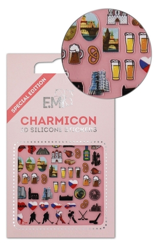 Декор для ногтей Чехия 2 / Charmicon 3D Silicone Stickers