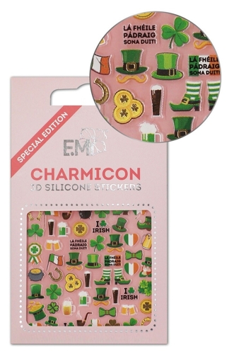 Декор для ногтей Ирландия / Charmicon 3D Silicone Stickers
