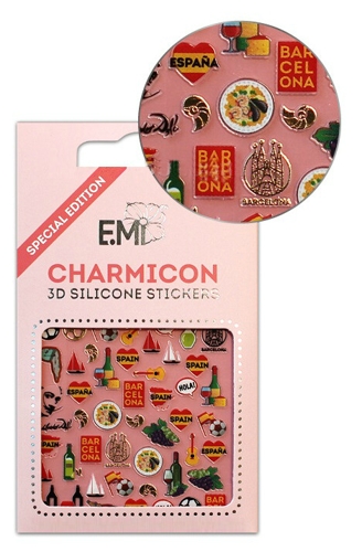 Декор для ногтей Испания 2 / Charmicon 3D Silicone Stickers