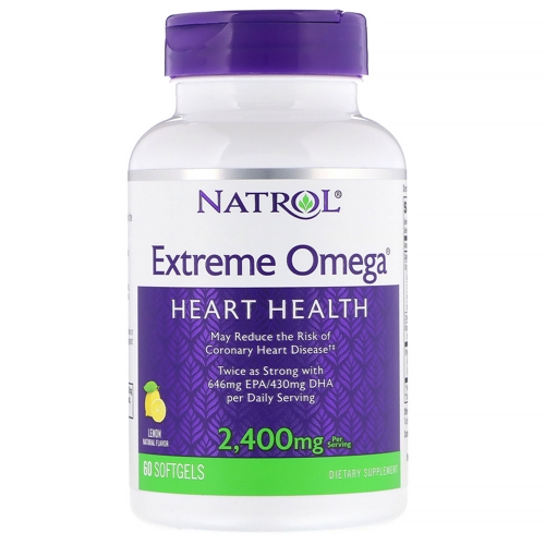Добавка биологически активная к пище Натрол экстрим омега / Omega Extreme 2400 мг 60 капсул