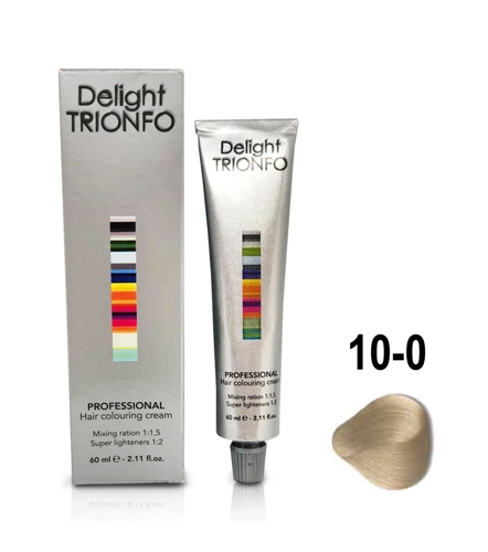 ДТ 10-0 крем-краска стойкая для волос, светлый блондин натуральный / Delight TRIONFO 60 мл