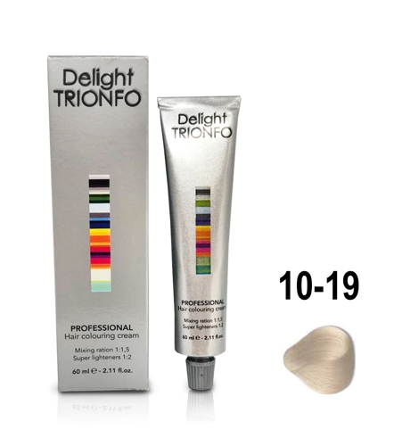 ДТ 10-19 крем-краска стойкая для волос, светлый блондин сандре фиолетовый / Delight TRIONFO 60 мл