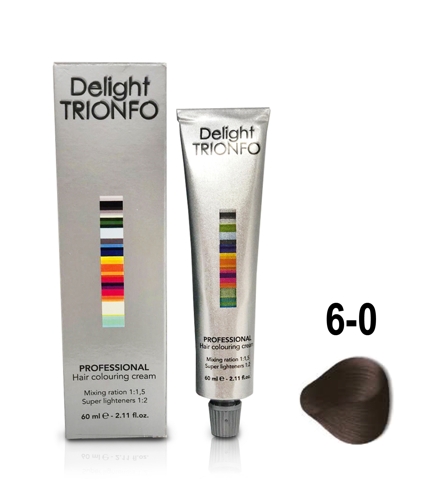 ДТ 6-0 крем-краска стойкая для волос, темно-русый натуральный / Delight TRIONFO 60 мл