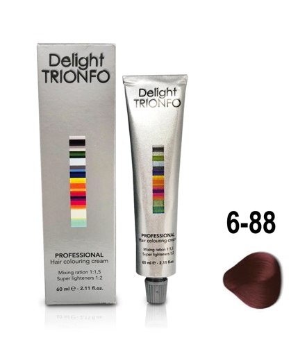 ДТ 6-88 крем-краска стойкая для волос, темно-русый интенсивный красный / Delight TRIONFO 60 мл