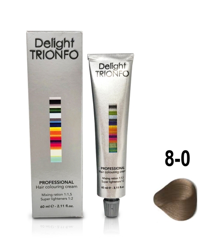 ДТ 8-0 крем-краска стойкая для волос, светло-русый натуральный / Delight TRIONFO 60 мл