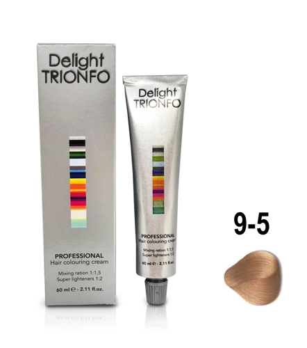 ДТ 9-5 крем-краска стойкая для волос, блондин золотистый / Delight TRIONFO 60 мл