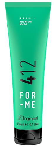 Гель моделирующий с эффектом мокрых волос / FOR-ME 412 KEEP ME 24H WET GEL 150 мл