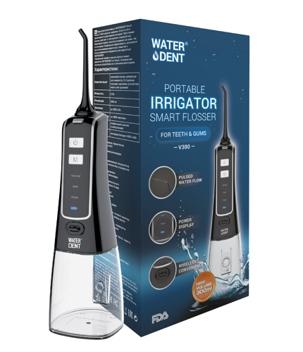 Ирригатор для очищения полости рта / WATERDENT Smart Flosser V300