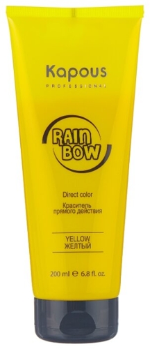 Краситель прямого действия для волос, желтый / Rainbow 200 мл