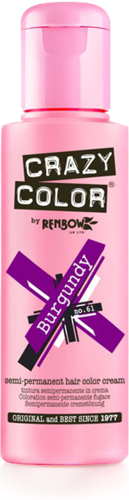 Краска для волос, бургунди / Crazy Color Burgundy 100 мл