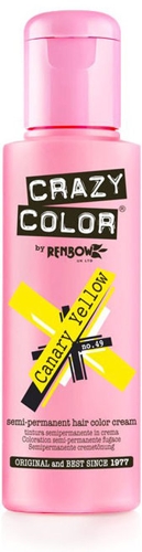 Краска для волос, канареечно желтый / Crazy Color Canary Yellow 100 мл