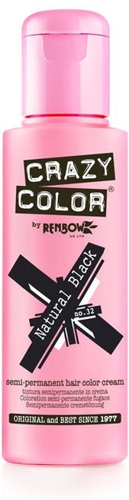 Краска для волос, натуральный черный / Crazy Color Natural Black 100 мл