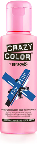 Краска для волос, небесно-голубой / Crazy Color Sky Blue 100 мл
