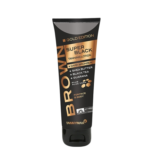 Крем-ускоритель загара с тёмными бронзаторами / BROWN Super BlackTanning Gold Edition + Dark Bronze