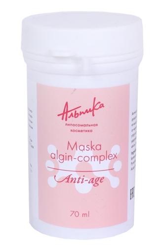 Маска альгинатная антивозрастная для лица / Maska Algin-complex Anti Age 70 г