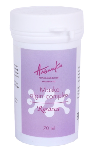 Маска альгинатная для чувствительной кожи лица / Maska Algin-complex Rosacea 70 г