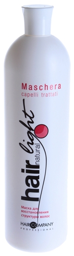 Маска для восстановления структуры волос / Maschera Capelli Trattati HAIR LIGHT 1000 мл