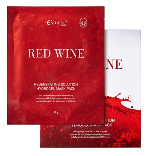 Маска гидрогелевая с экстрактом красного вина для лица / RED WINE REGENERATING SOLUTION HYDROGEL MA