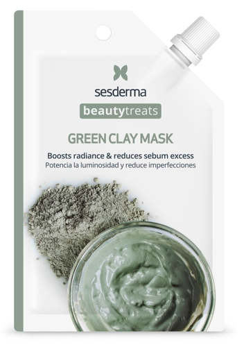 Маска глиняная для лица / BEAUTY TREATS Green clay mask 25 мл