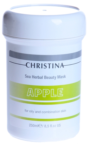 Маска красоты яблочная для жирной и комбинированной кожи / Sea Herbal Beauty Mask Green Apple 250 м